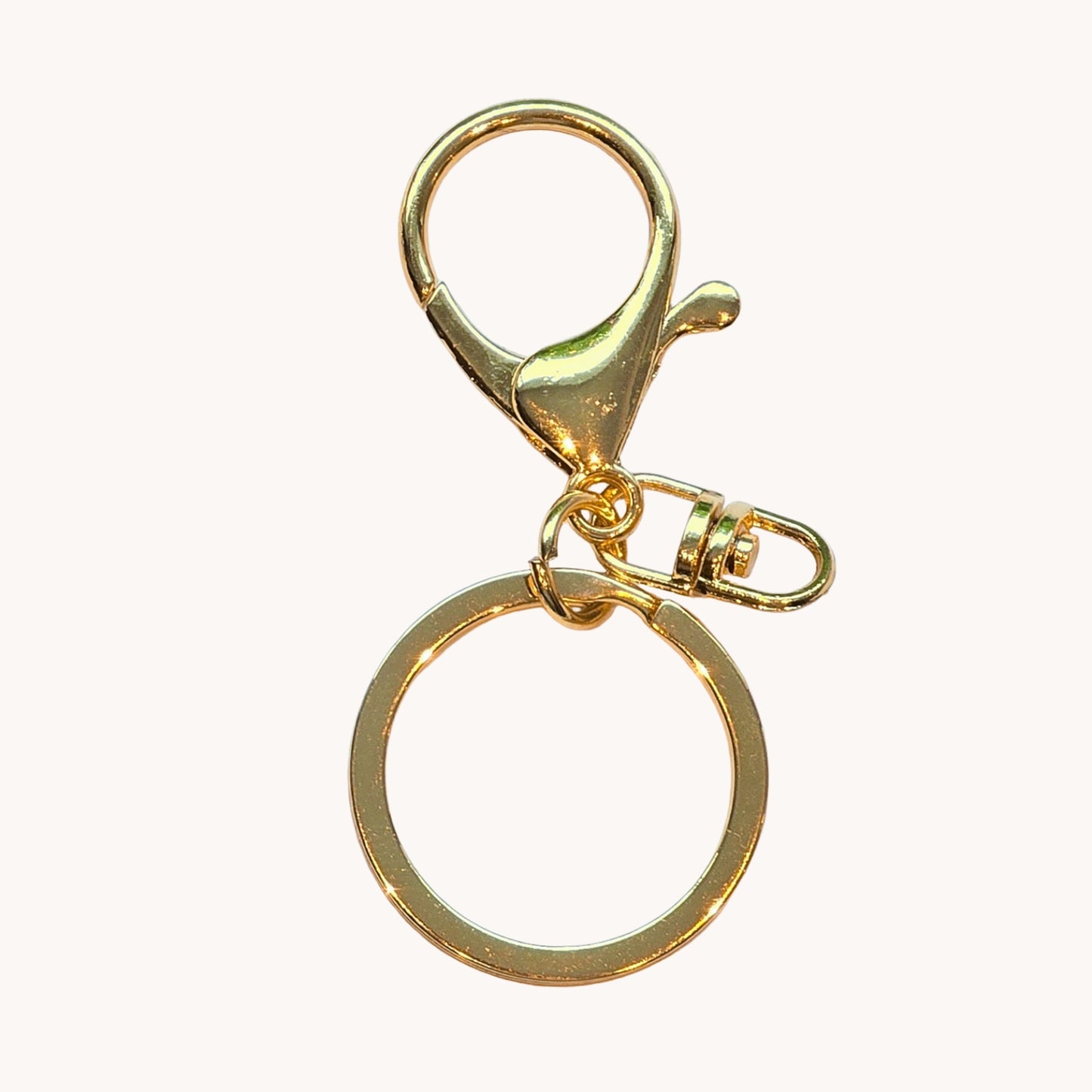 Gold Keyring Bag Charm