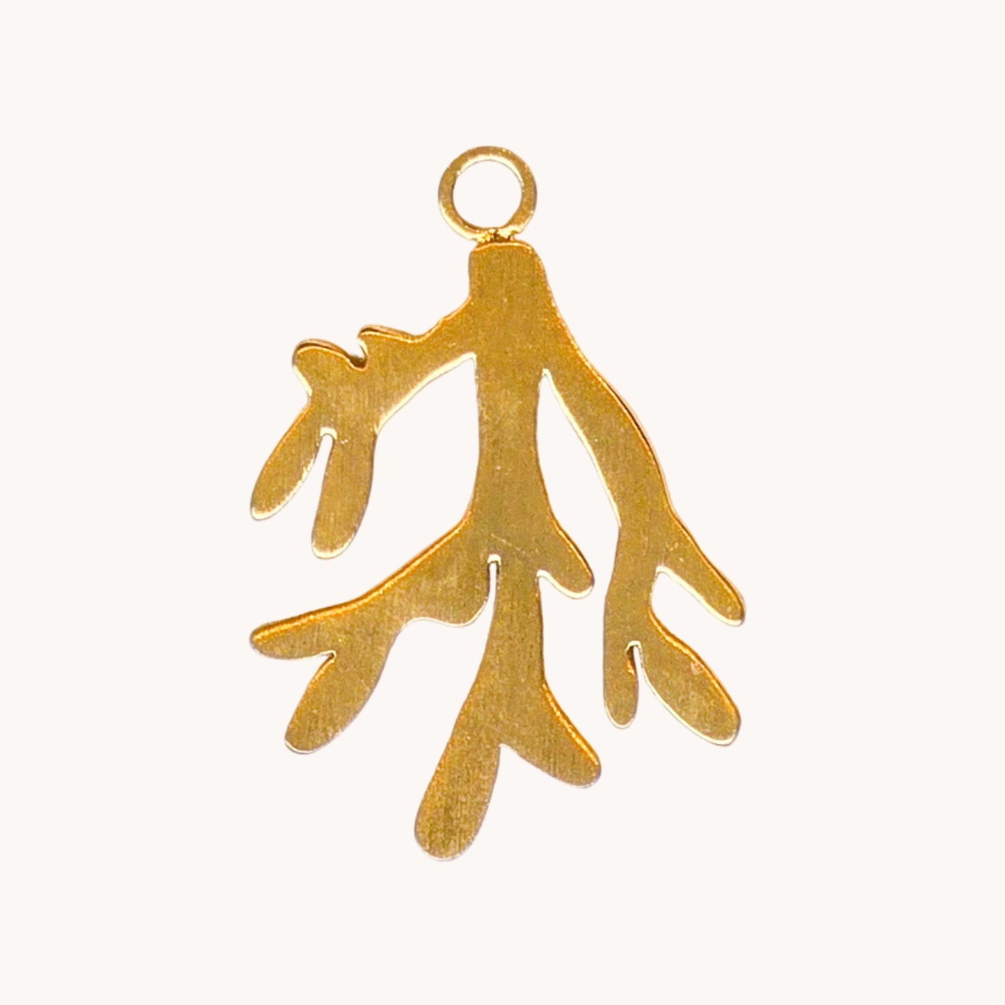 Gold Coral Charm