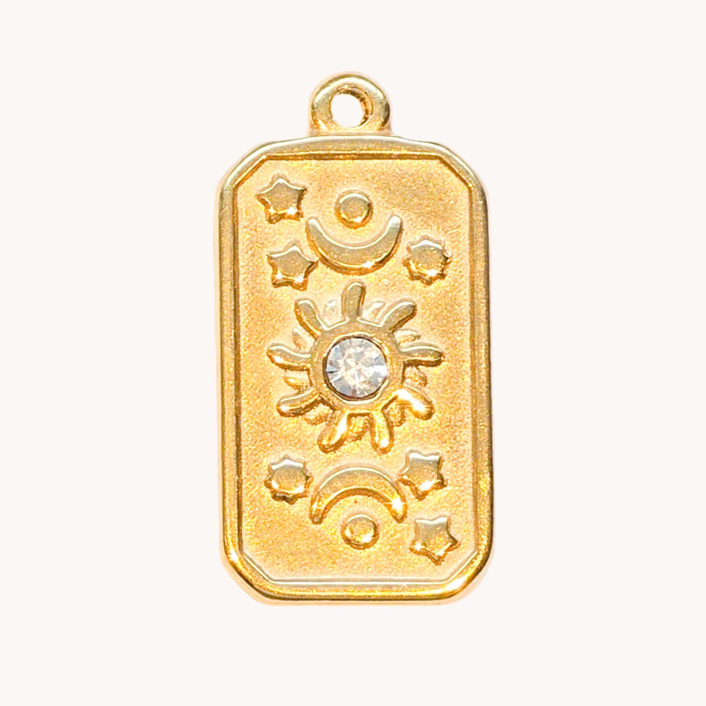 Gold Celestial Tag Charm