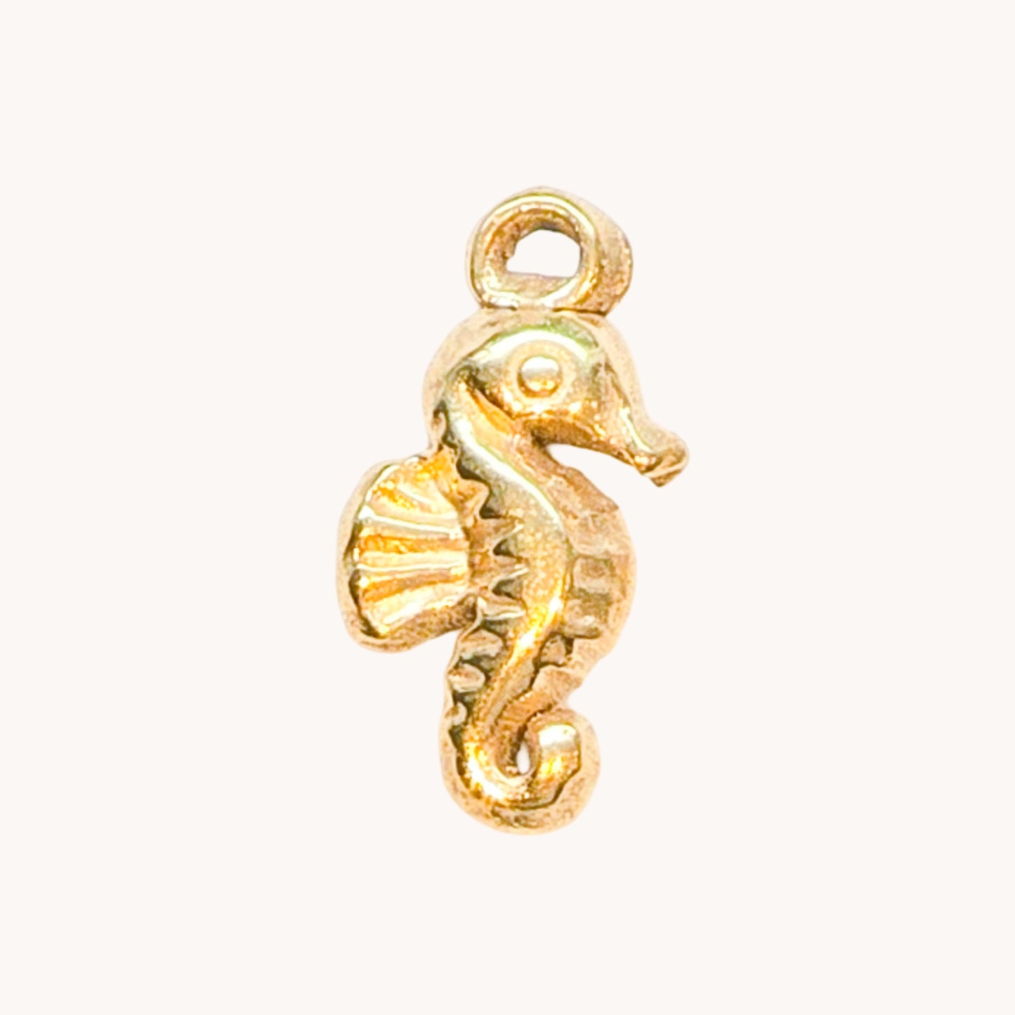 Gold Little Seahorse Charm