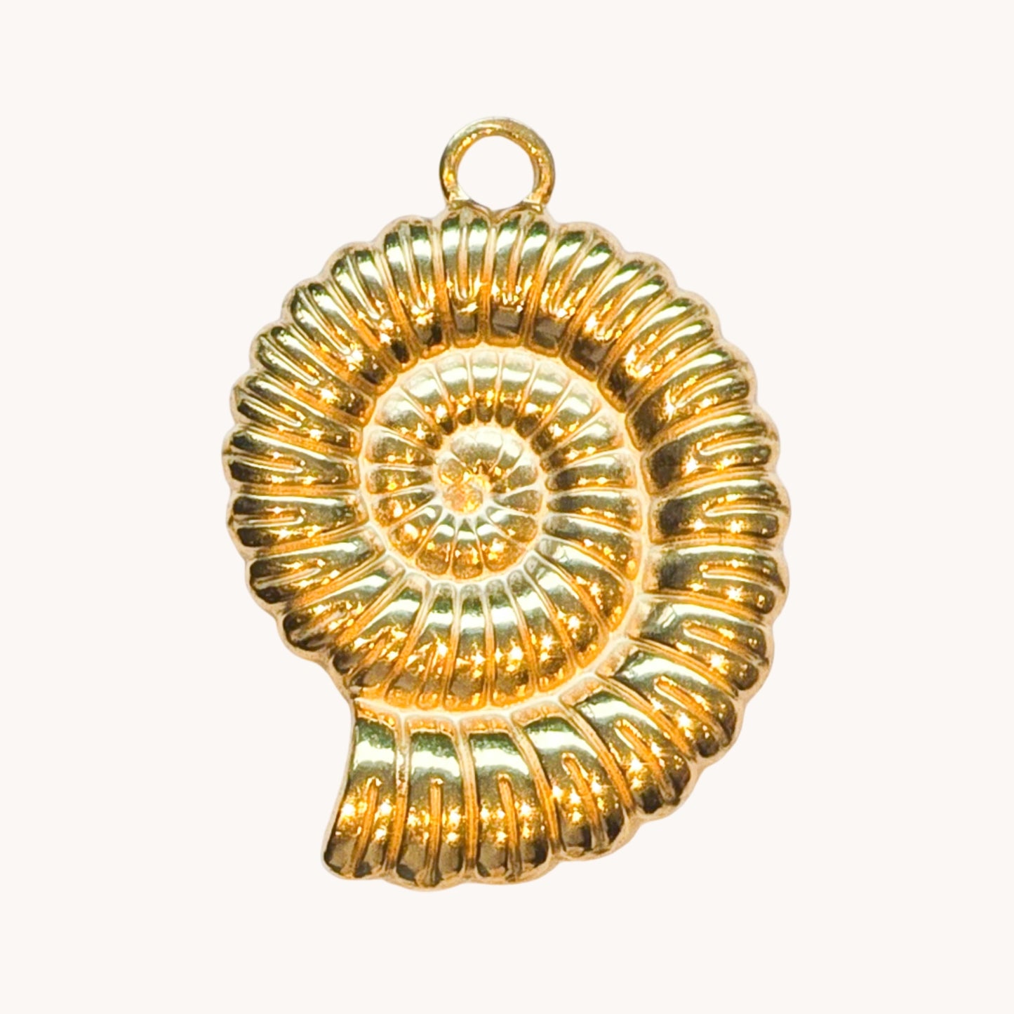 Gold Nautilus Shell Charm