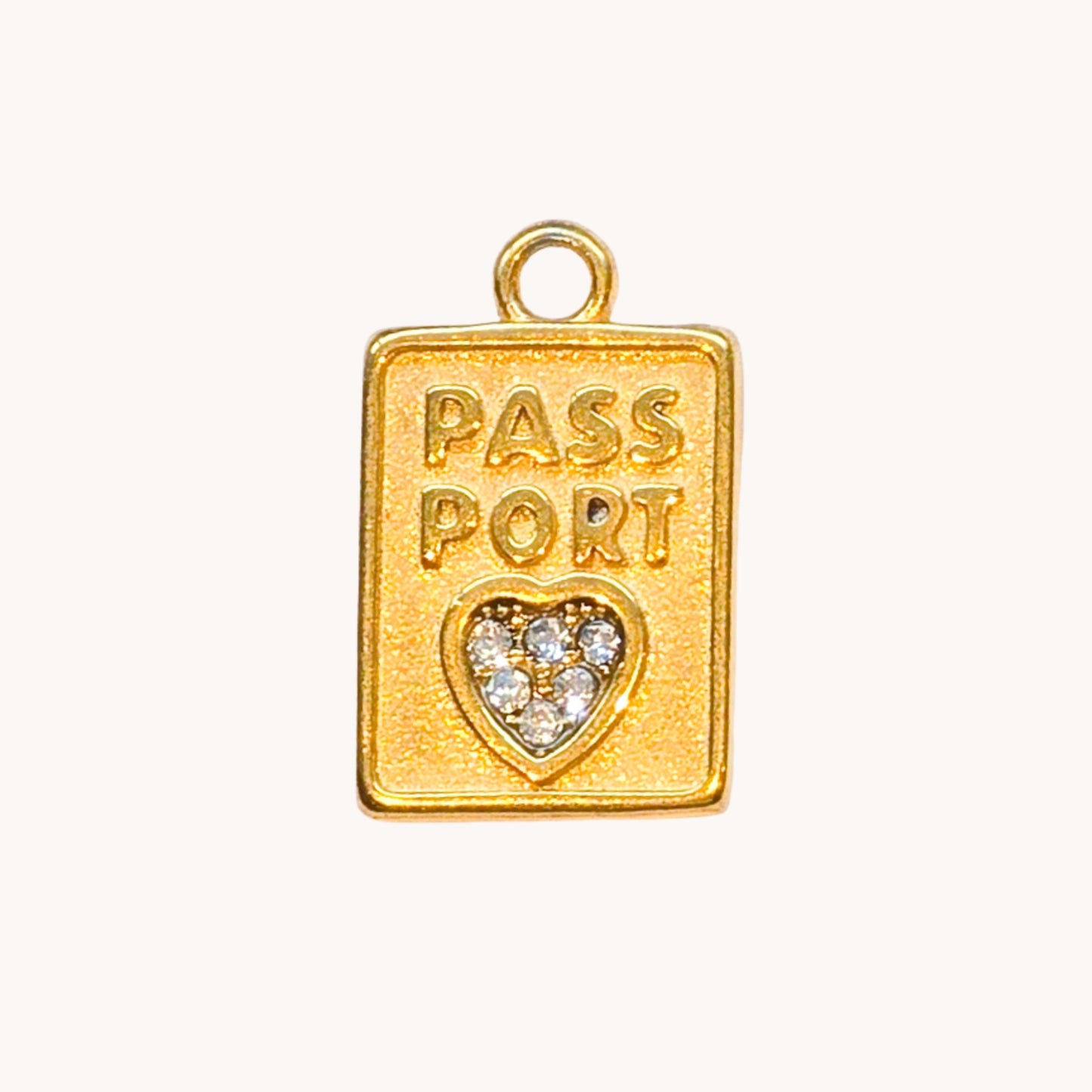 Gold Passport Charm