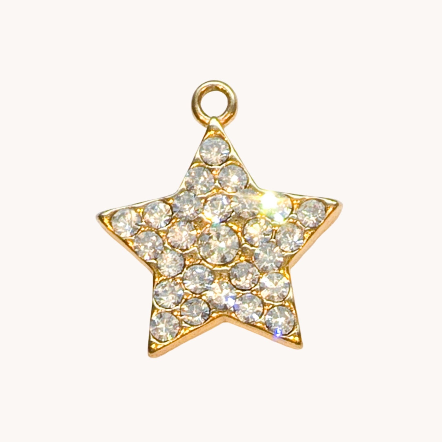 Gold Pave Star Charm
