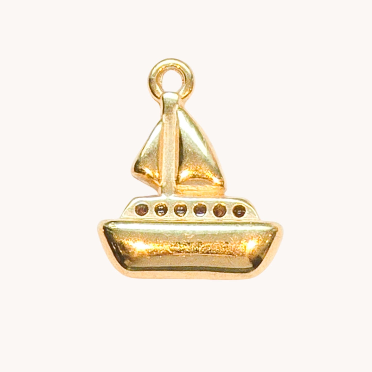 Gold Sailboat Charm