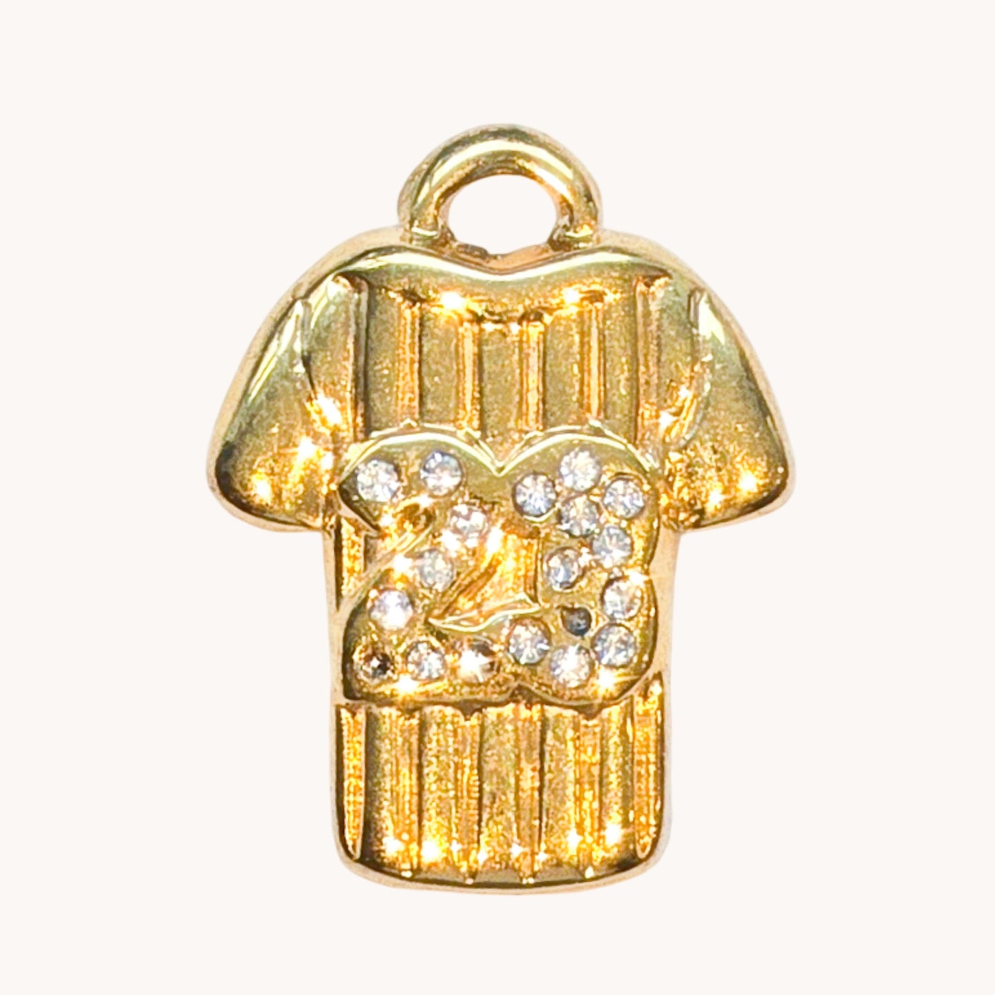 Gold Sports Jersey Charm