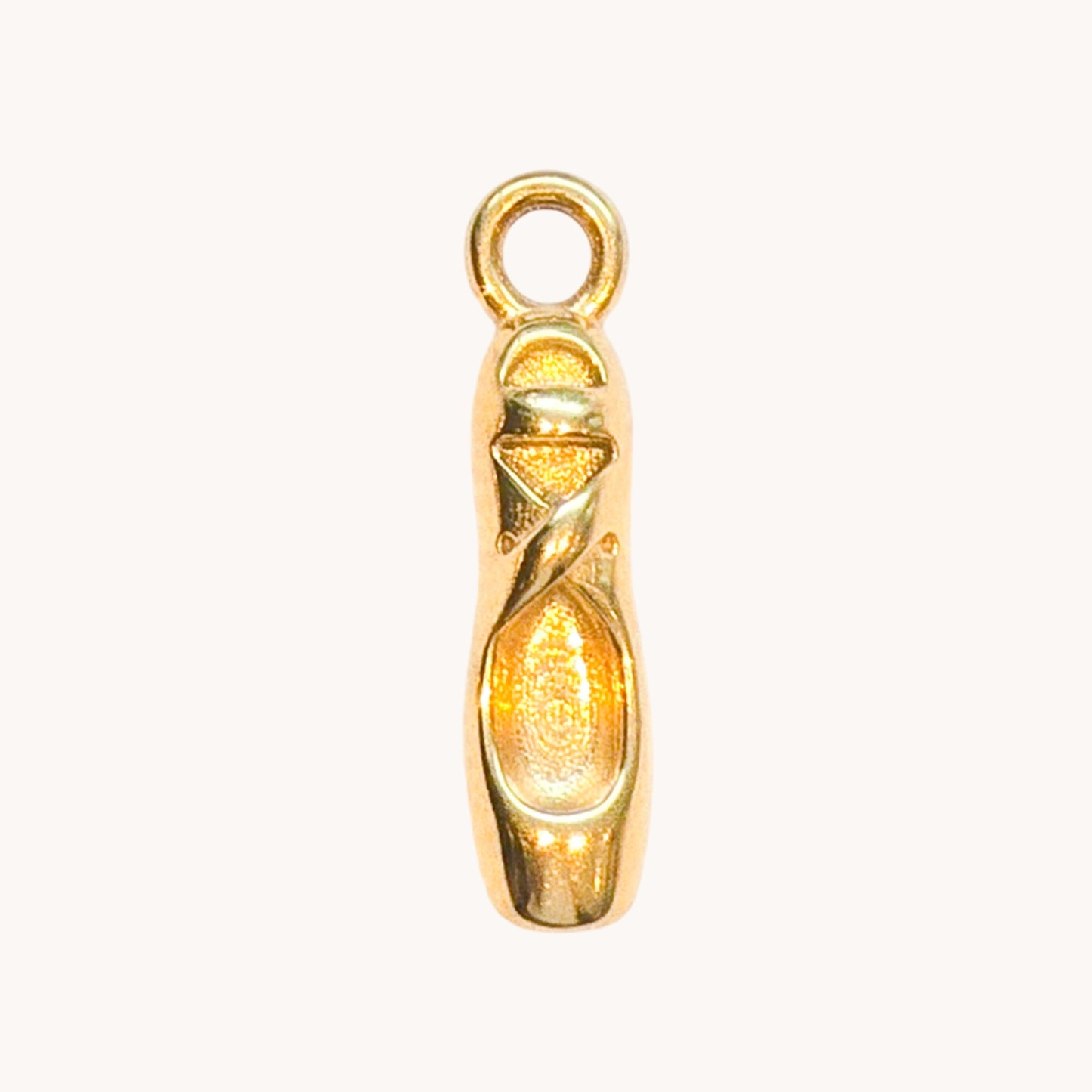 Gold Twisted Ribbon Charm