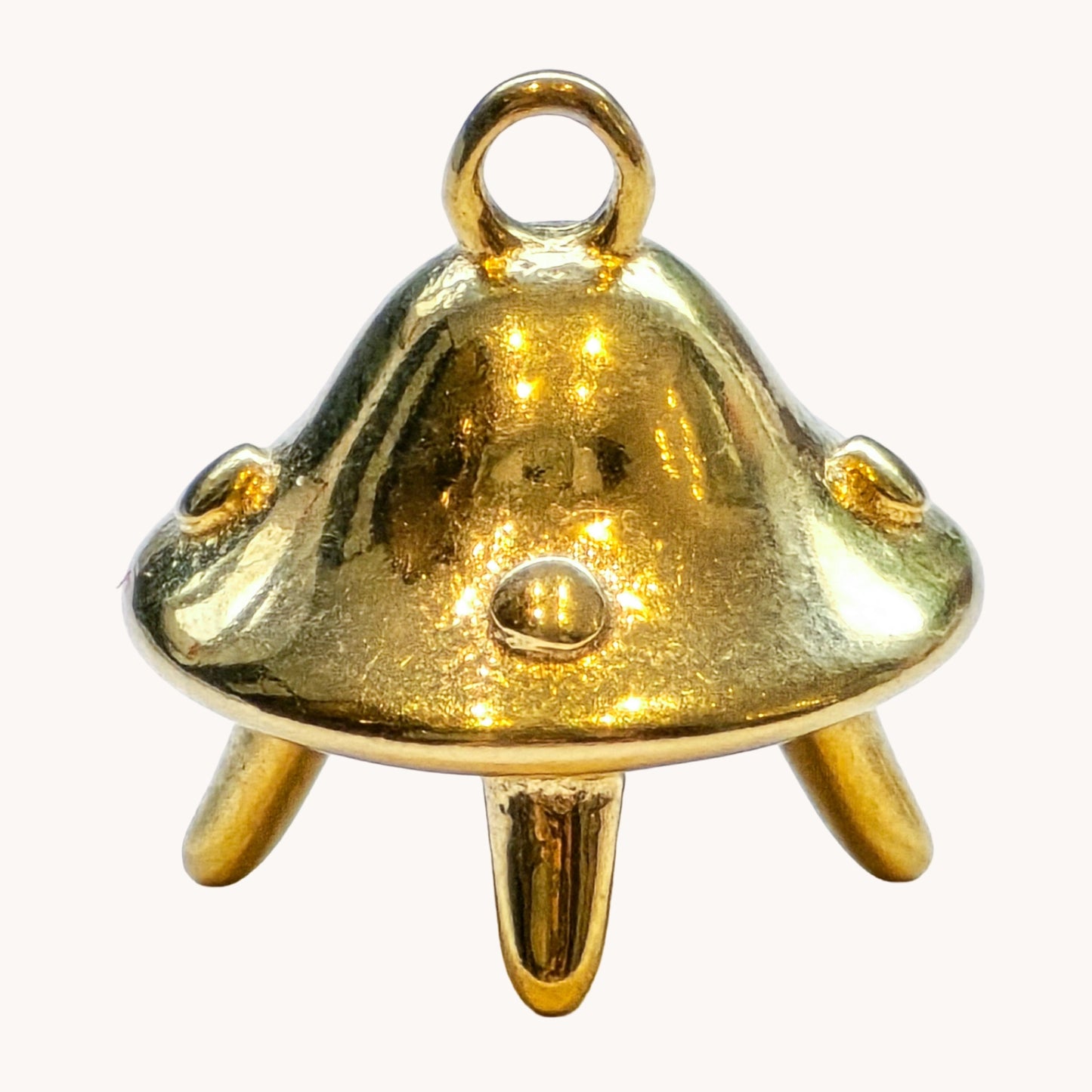 Gold UFO Charm