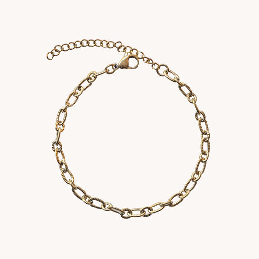Vintage Textured Link Bracelet