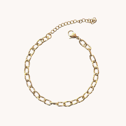 Hammered Link Bracelet