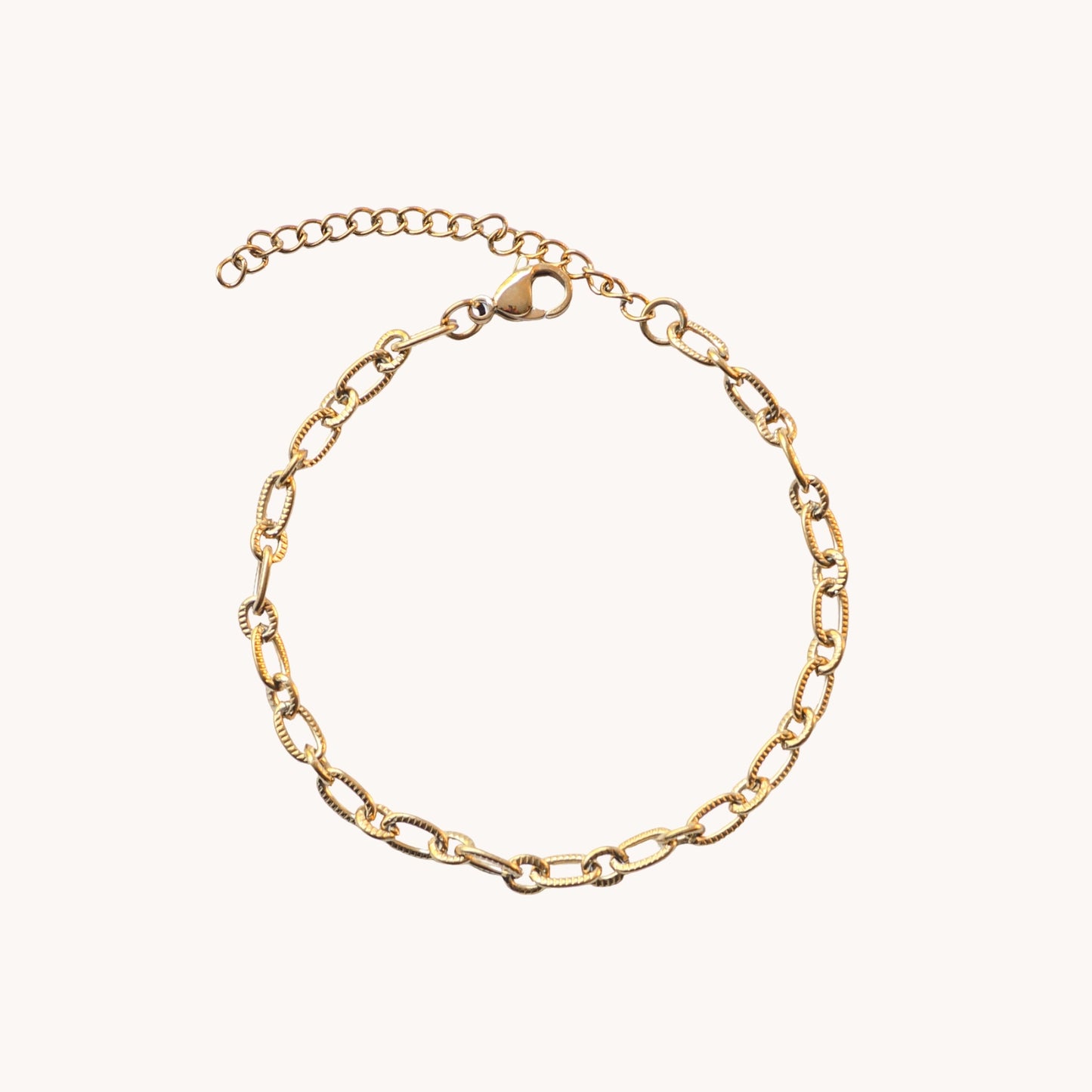 Diamond Cut Link Bracelet