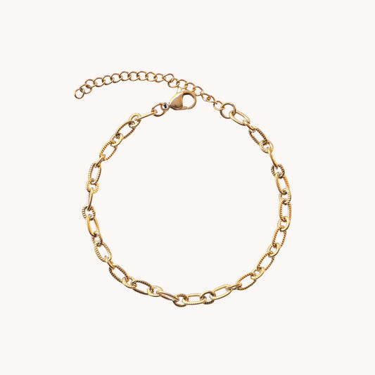 Diamond Cut Link Bracelet