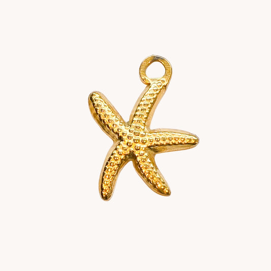 Gold Starfish Charm