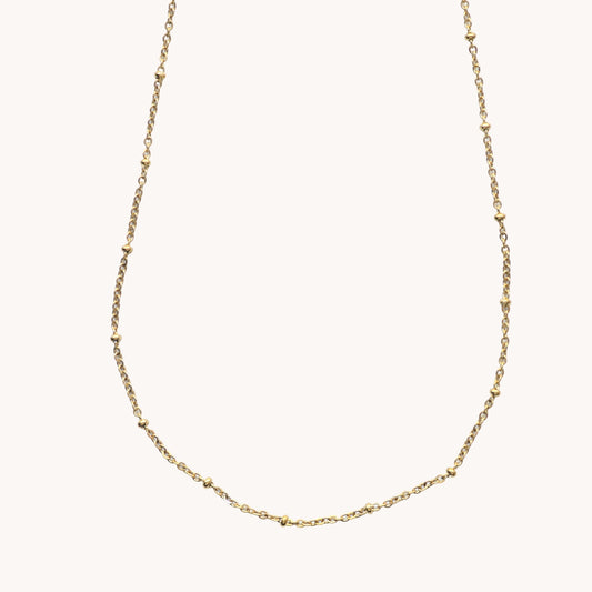 Gold Satellite Chain Necklace
