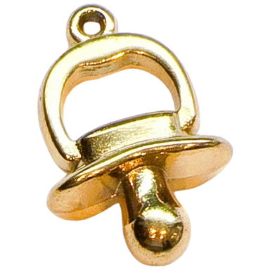 Gold Baby Pacifier Charm
