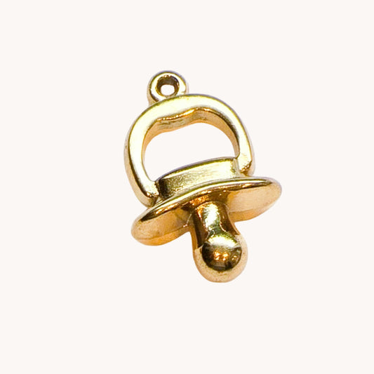 Gold Baby Pacifier Charm