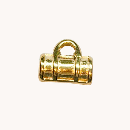 Gold Barrel Charm