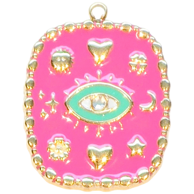Gold Boho Pink Charm