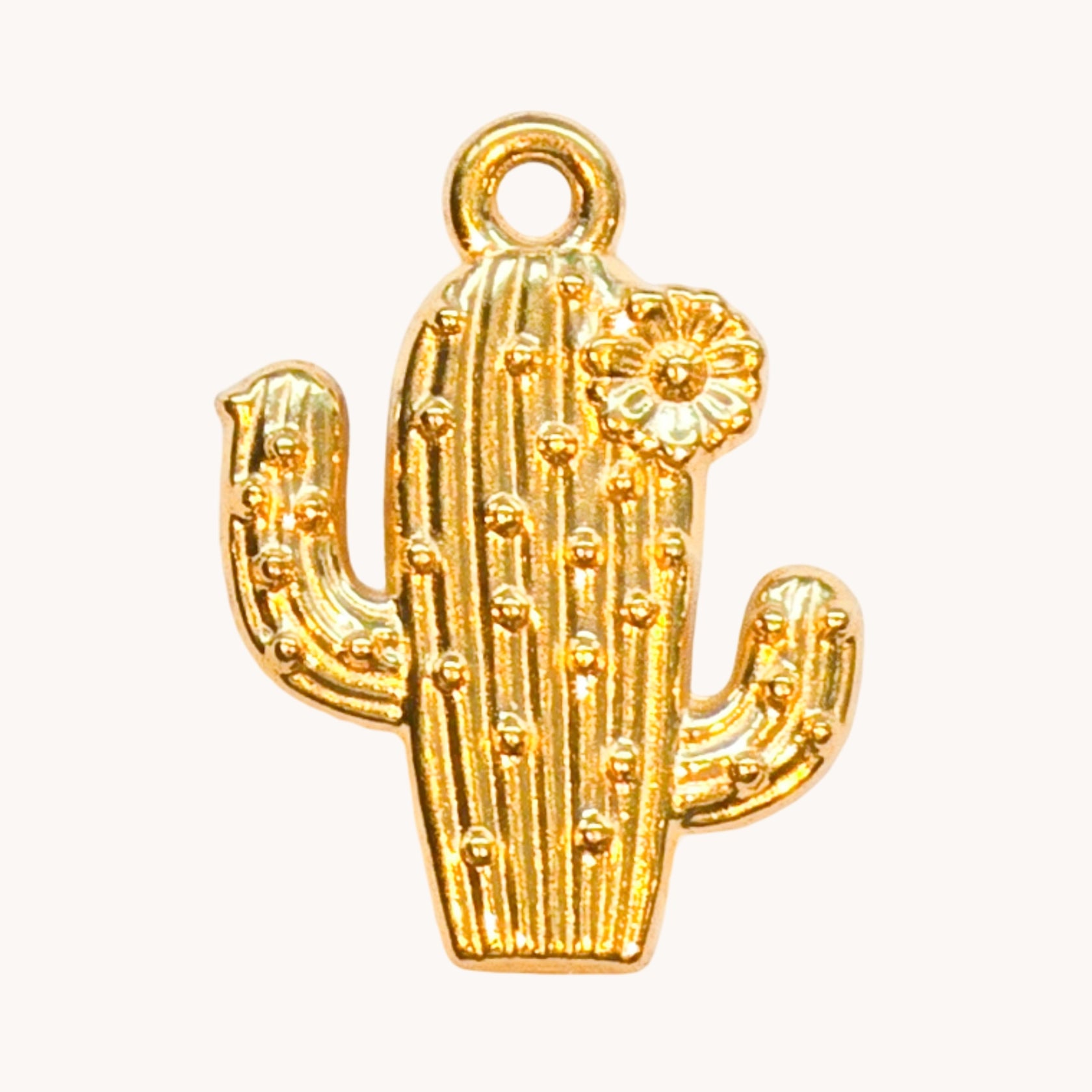 Gold Cactus Charm