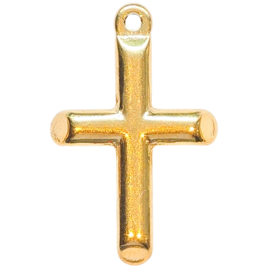 Gold Classic Cross Charm