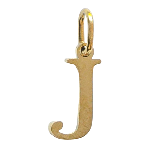 Gold Classic Initial Charm