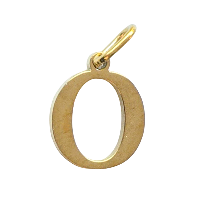 Gold Classic Initial Charm