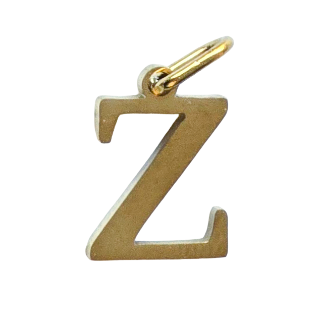 Gold Classic Initial Charm