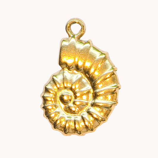 Gold Classic Nautilus Charm