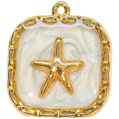 Gold Coastal Starfish Charm