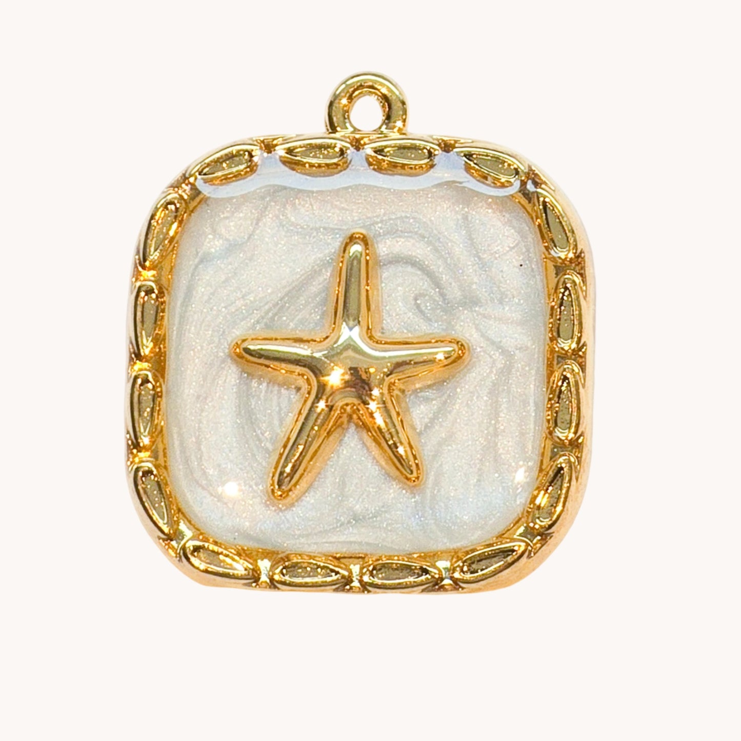Gold Coastal Starfish Charm