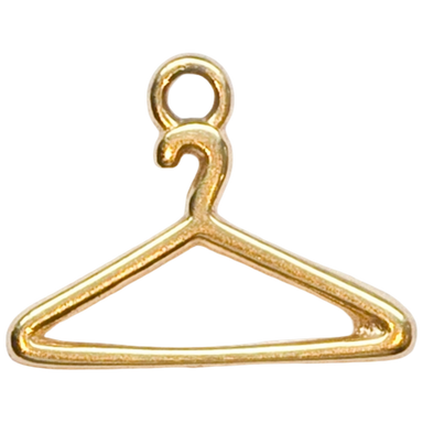 Gold Coat Hanger Charm