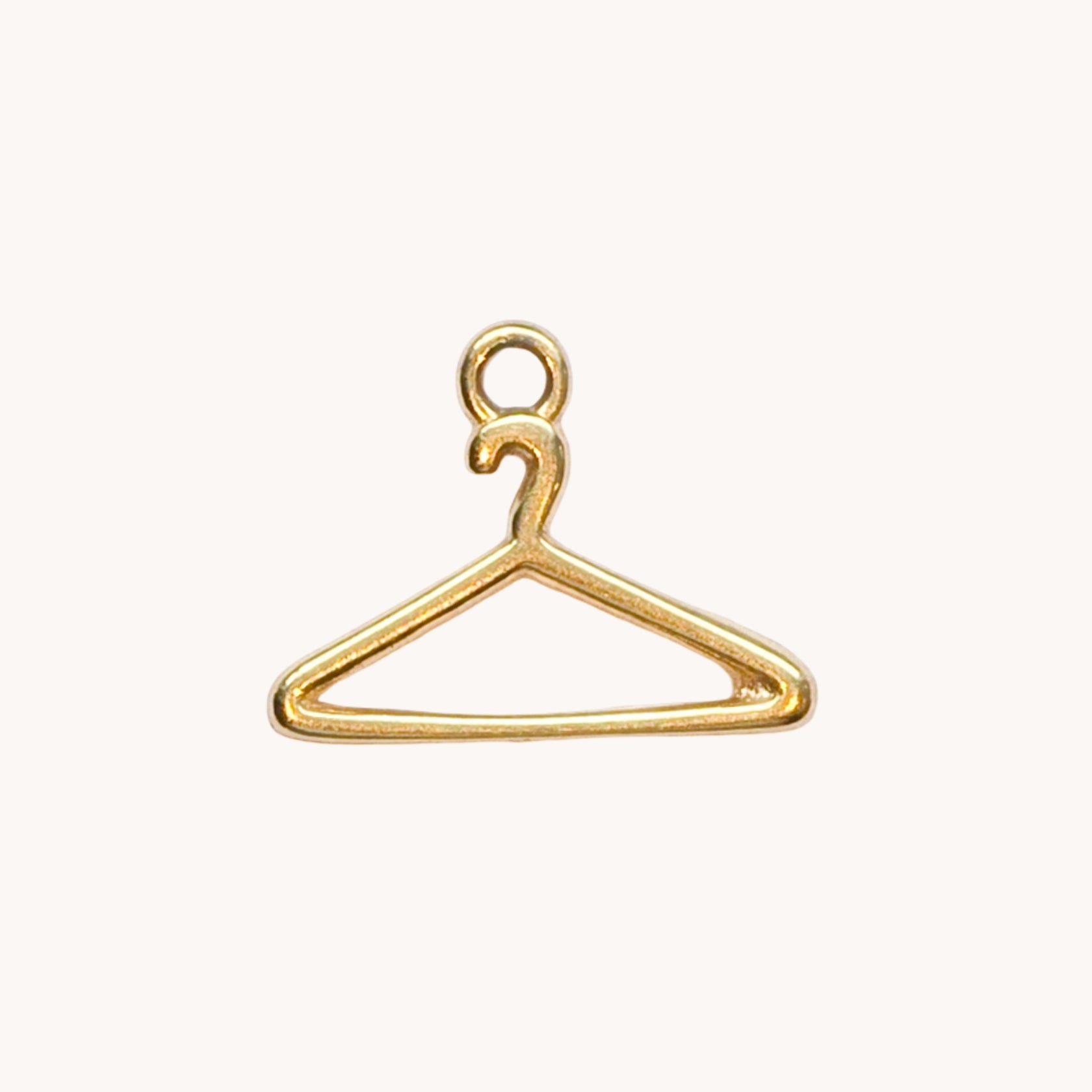 Gold Coat Hanger Charm