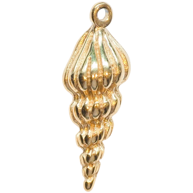 Gold Conch Shell Charm