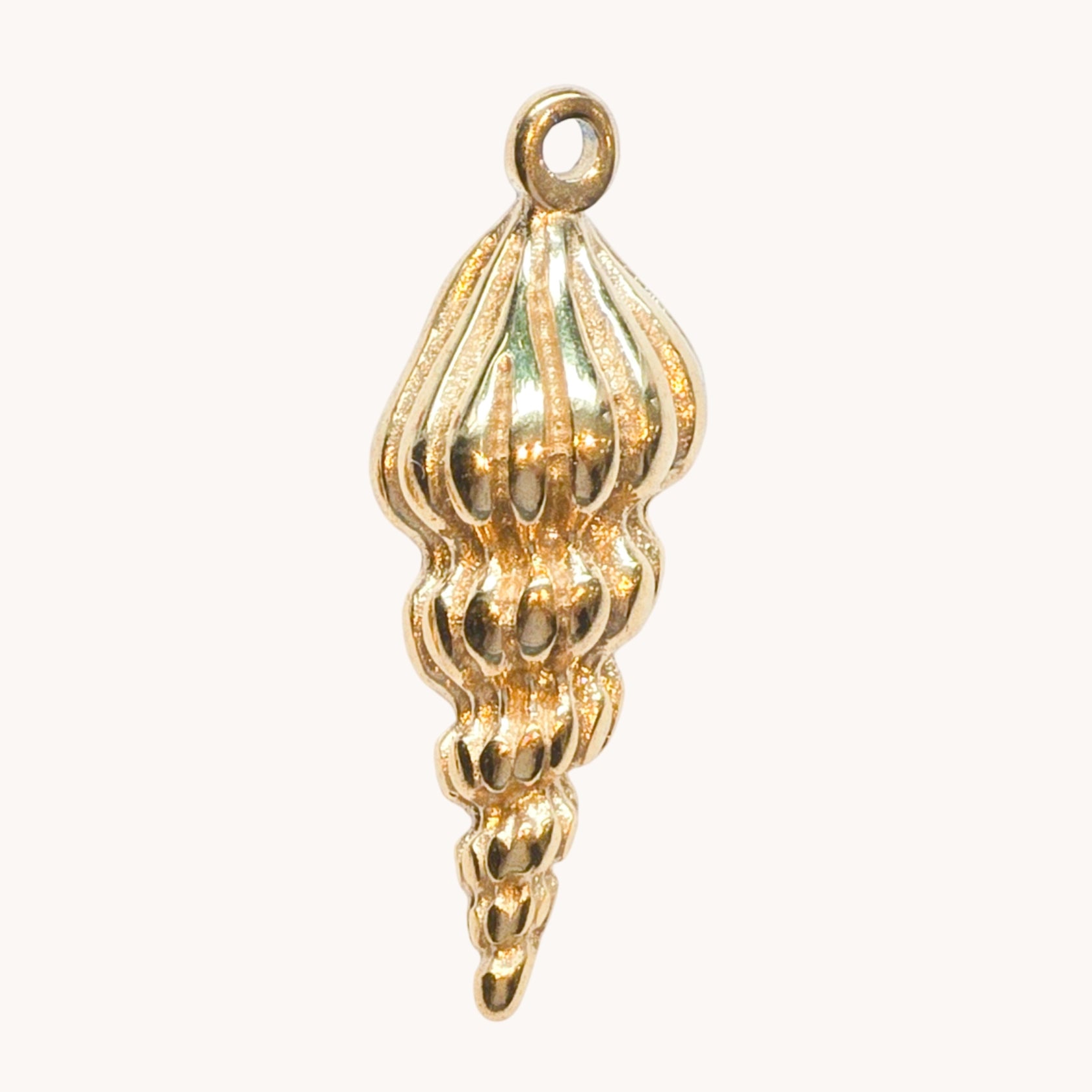 Gold Conch Shell Charm