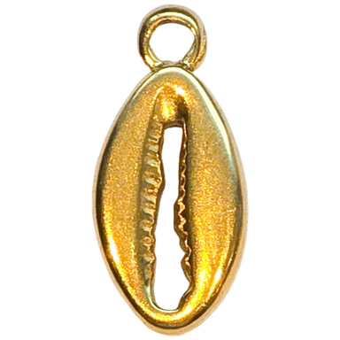 Gold Cowrie Shell Charm