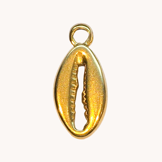 Gold Cowrie Shell Charm
