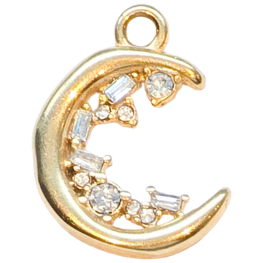 Gold Crescent Moon Charm