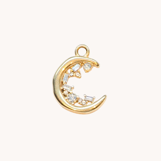Gold Crescent Moon Charm