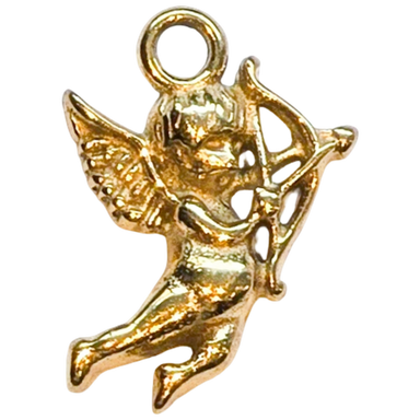 Gold Cupid Charm