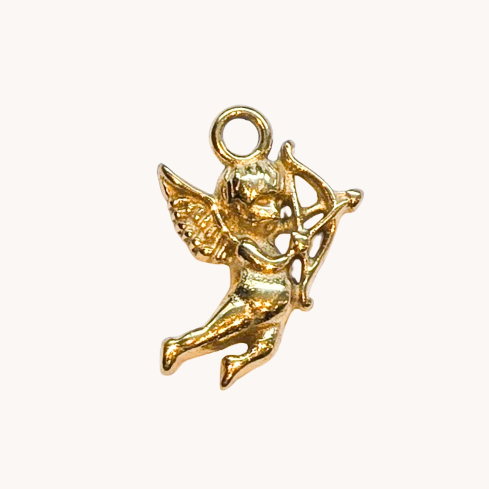 Gold Cupid Charm