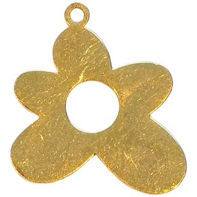 Gold Cutout Flower Charm