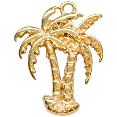 Gold Double Palm Tree Charm