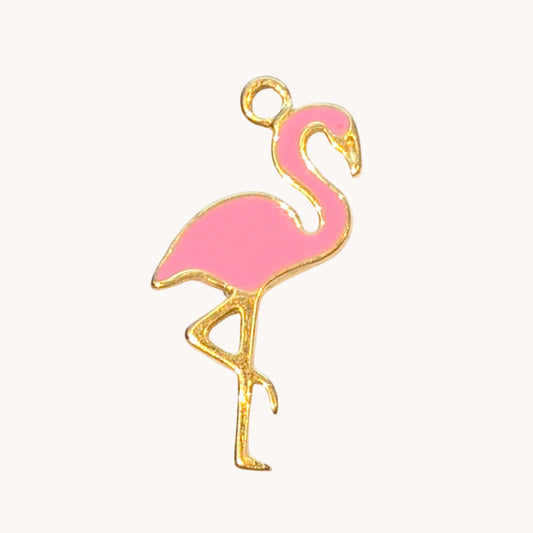 Gold Flamingo Charm