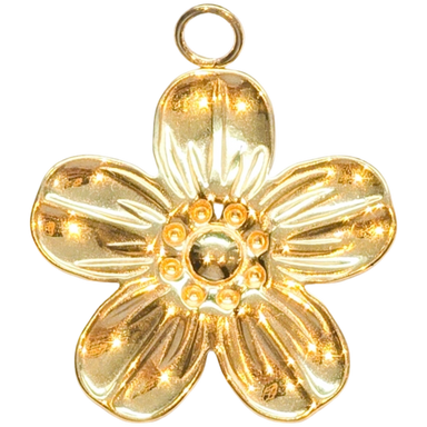 Gold Flower Charm