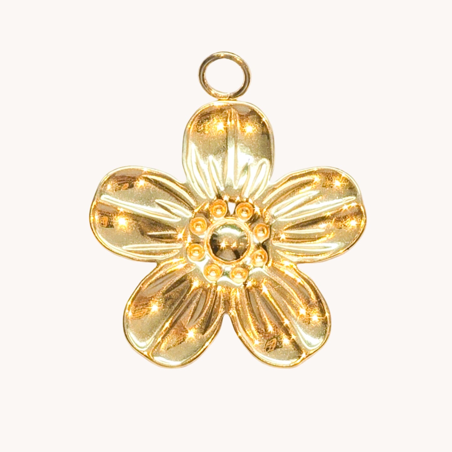 Gold Flower Charm
