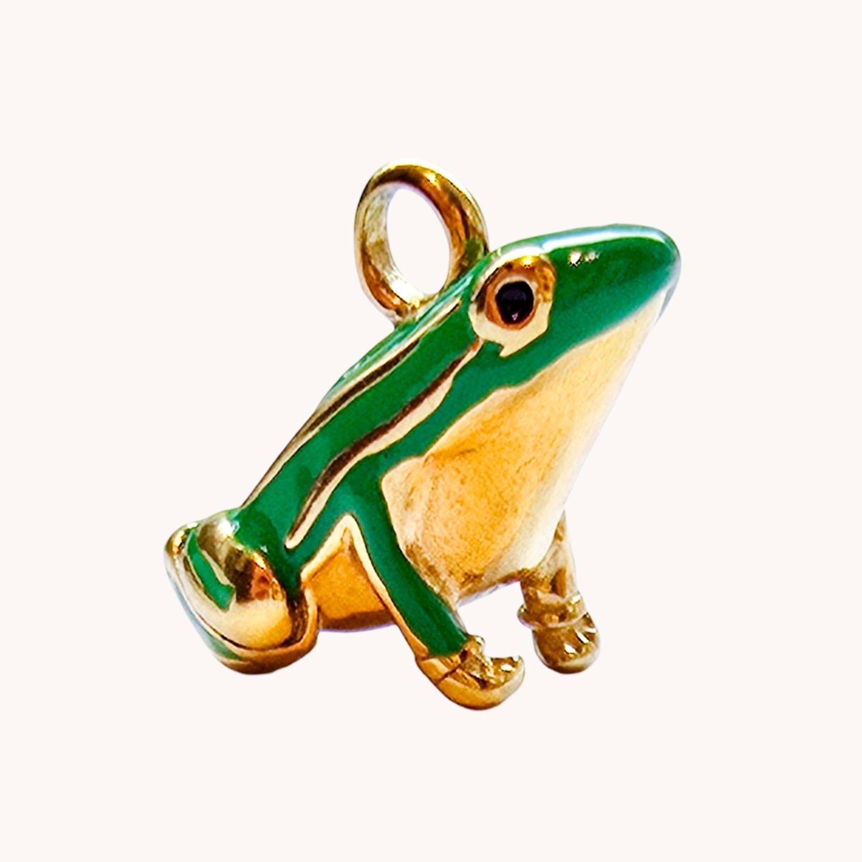 Gold Frog Charm