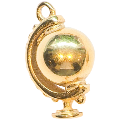 Gold Globe Charm