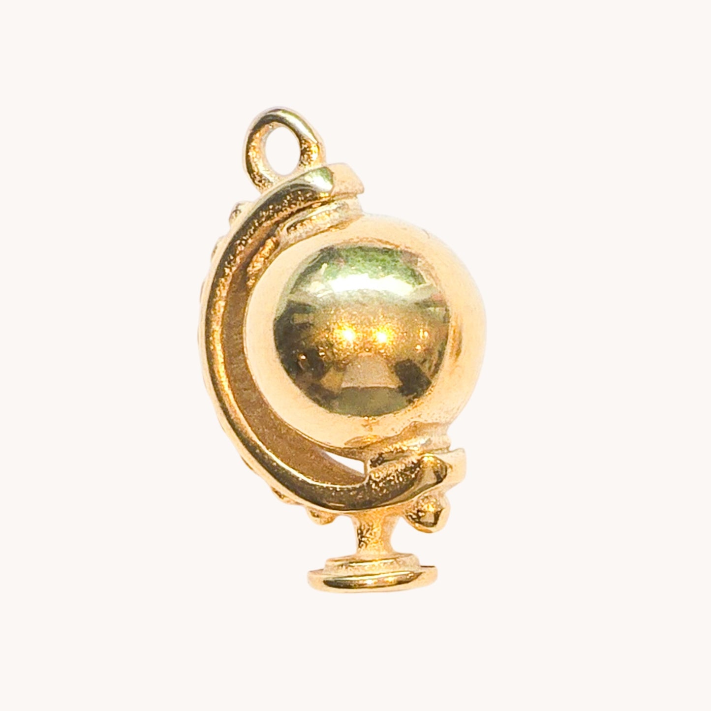 Gold Globe Charm