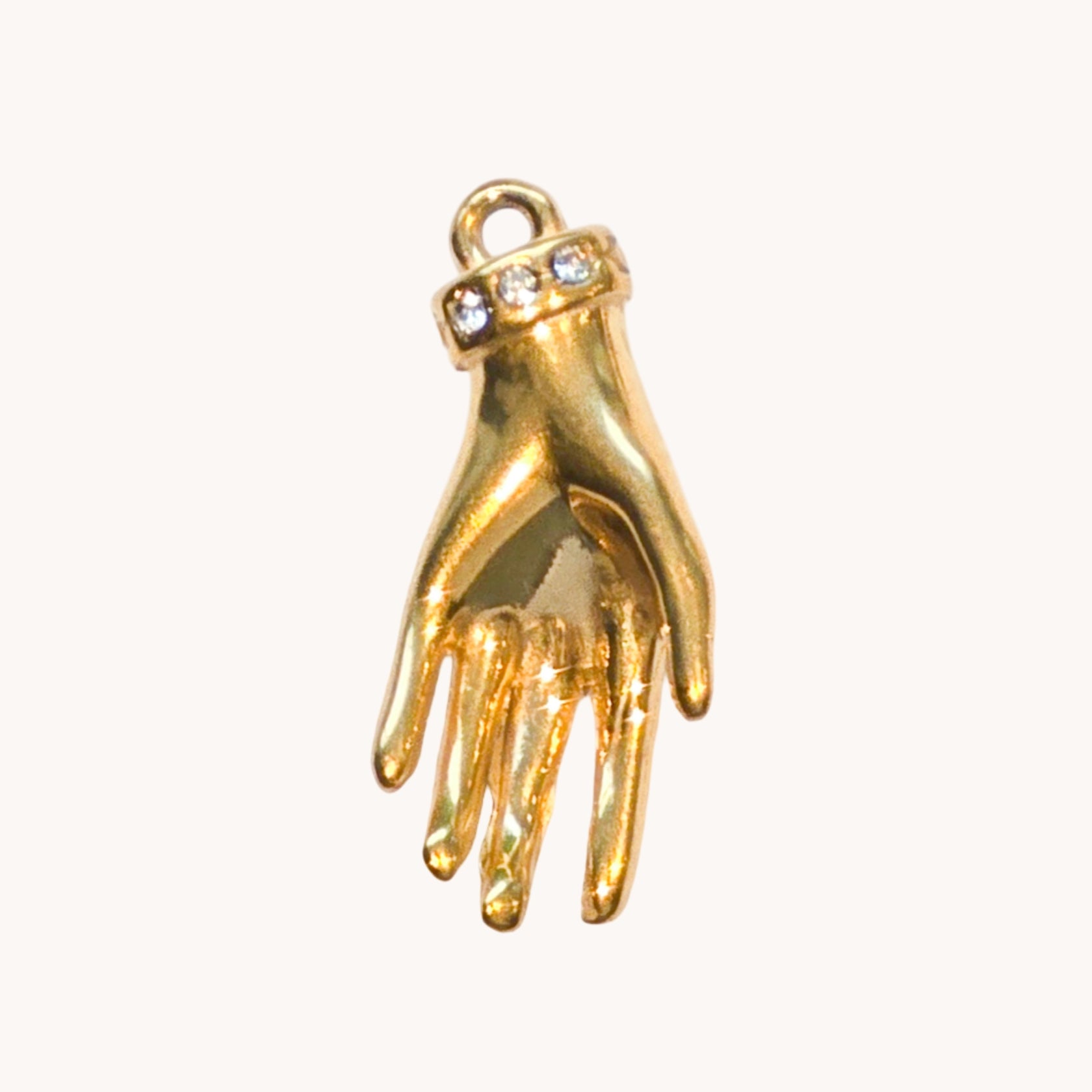 Gold Hand Charm