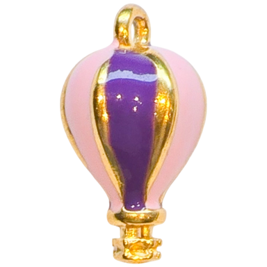 Gold Hot Air Balloon Charm