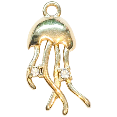 Gold Jellyfish Charm